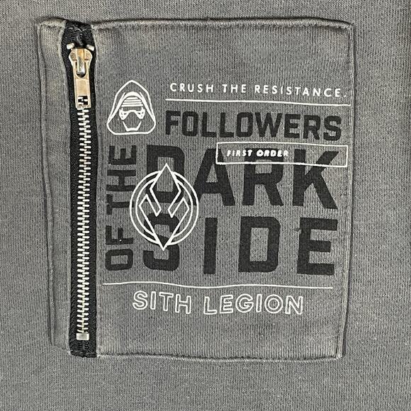 Star Wars Our Universe Dark Side Sith Legion Gray Sweatshirt XL First Order Kylo - Picture 3 of 12